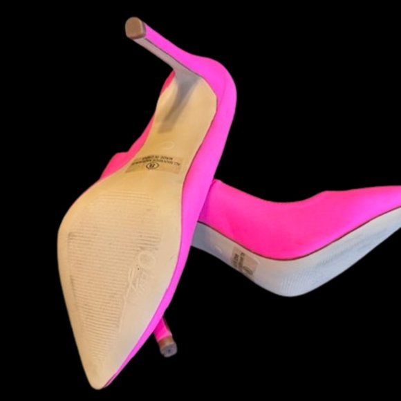 Neon Pink Stiletto Heels  4003  NWT Boutique - Picture 3 of 9